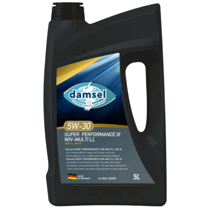 DAMSEL 5W-30 SUPER PERFORMANCE III WIV-MULTI LL DAMSEL 5W-30 SUPER PERFORMANCE III WIV-MULTI LL